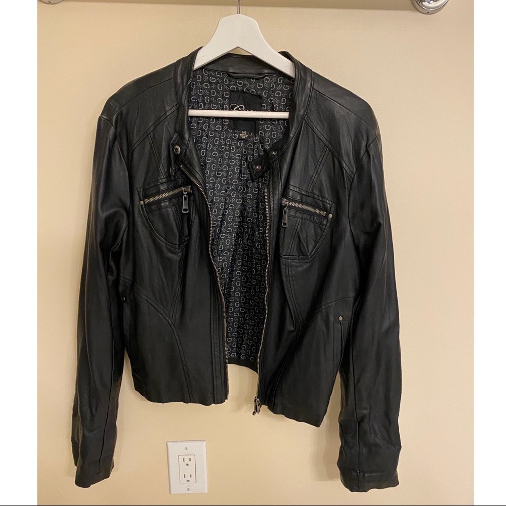 Guess Leather Jacket! Great condition!